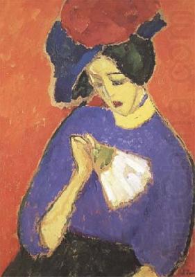 Woman with a Fan (mk09), Alexei Jawlensky